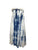61 SKT Soft Cotton Convertible Lined Tie Dye Gypsy Skirt Dress - Agan Traders, Blue White