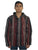 503 JKT Sherpa Heavy Duty Striped Fleece Lined Hoodie Jacket - Agan Traders, Black Multi