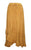 Gypsy Medieval Embroidered Asymmetrical Cross Ruffle Hem Skirt - Agan Traders, Mustard