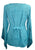 Renaissance Gypsy Bell Sleeve Blouse Top - Agan Traders, Turquoise