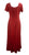 1024 DR Gothic Vintage Cap Sleeve Embroidered Casual Chic Dress Gown - Agan Traders, R red