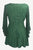 18607 B Medieval Gothic Embroidered Button Down Sheer Lace Sleeve Top Blouse - Agan Traders, E Green