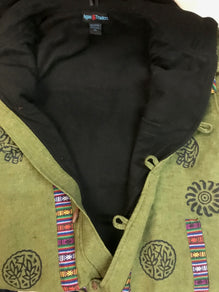 402 JKT Auspicious Symbols Hoodie Fleece Lined Jacket From