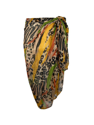 709 Scf Assorted Light Weight Chic Summer Beach Scarf Sarong Wrap - Agan Traders, Green
