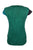 Knit Cotton Boho Razor Cut Embroidered Cap Sleeve Top Blouses - Agan Traders, Green