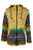 327 RJ Hand Crafted Bohemian Rib Tie-dye Brush Painted Patch Cotton Hoodie Jacket - Agan Traders, Mustard