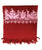 100% Wool Embroidered Soft Floral Cashmere Pashmina High-Quality Shawl - Agan Traders, B red