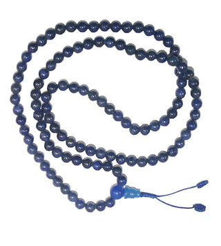 Agan Traders Original Tibetan Buddhist 108 Beads Prayer Meditation Mala - Agan Traders, Blue Lapis 7mm