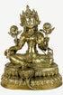 Large Brass White Tara From Himalaya Of Nepal [ Height = 18 inches; 20 lbs]
