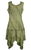 Gypsy Peasant Funky Asymmetrical Hem Short Dress - Agan Traders, Lime Green