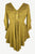 186026 B Medieval Butterfly Embroidered Beaded Bell Sleeve Top Blouse Tunic - Agan Traders, Mustard
