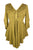 186026 B Medieval Butterfly Embroidered Beaded Bell Sleeve Top Blouse Tunic - Agan Traders, Mustard