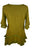 186027 B Bohemian Medieval Embroidered Round Neck Ruffle Hem Short Sleeve - Agan Traders,  Mustard