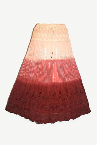 Cotton Netted Embroidery Gypsy Renaissance Vintage Skirt or Dress - Agan Traders