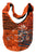 SJ 02 Soft Cotton Om Peace Bohemian Shoulder Messenger Bag Purse - Agan Traders, Orange Multi