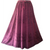 712 SK Agan Traders Medieval Embroidered Long Skirt - Agan Traders, Plum