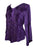 Renaissance Vintage Rayon Velvet Renaissance Top Blouse - Agan Traders, Purple
