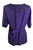 Gypsy Medieval Scoop Neck Embroidered Top Blouse - Agan Traders, Purple