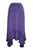 186027 SKT Medieval Embroidered Elastic Waistband Uneven Ruffle Hem Skirt Maxi - Agan Traders, Purple