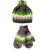 Two Tone Knit Crochet Chaal Hat Small & Medium - Agan Traders, Grey Multi