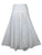 Rayon Crape Bohemian Medieval Peasant Gypsy Long Skirt - Agan Traders, White