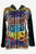 R 333 Agan Traders Rib Cotton Rainbow Razor Cut Embroidered Hoodie Bohemian Jacket. - Agan Traders, Rainbow