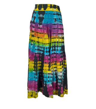 61 SKT Rainbow Soft Cotton Convertible Lined Tie Dye Gypsy Skirt Dress - Agan Traders, Multi 3