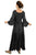 106 DR Renaissance Victorian Embroidered Flaire Hem Corset Dress Gown - Agan Traders, Black