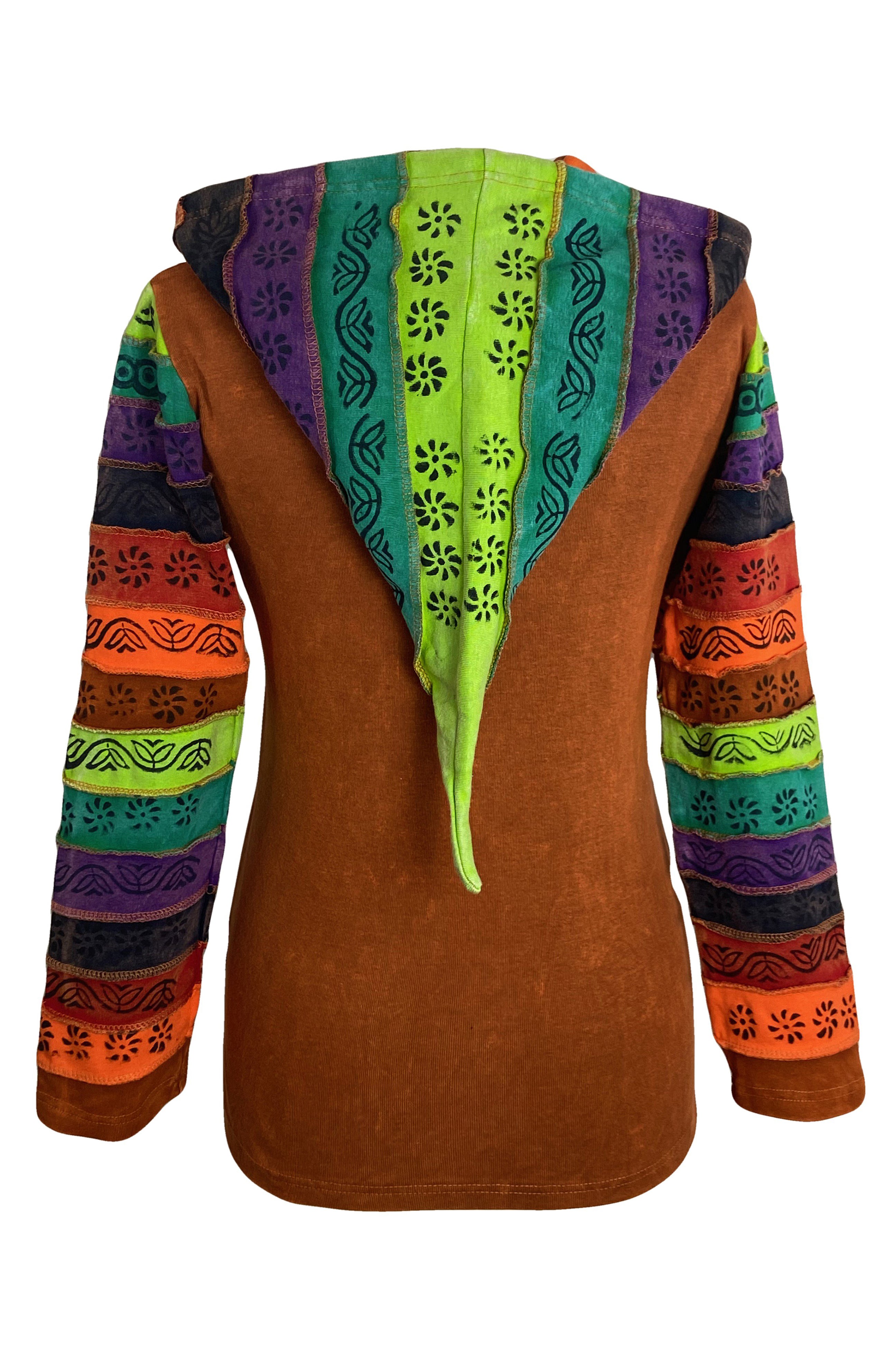 360 RJ Bohemian Fleece Lined Knit Rib Cotton Cozy Funky Hoodie Jacket –  Agan Traders