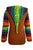327 RJ Hand Crafted Bohemian Rib Tie-dye Brush Painted Patch Cotton Hoodie Jacket - Agan Traders, Brown