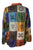 Light Weight Cotton Patchwork Mandarin Style Henley Tunic Kurta Shirt Top - Agan Traders, Multi 1