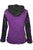 Funky Knit Cotton Bohemian Fleece Multi-colored Hoodie Jacket - Agan Traders, Purple Black
