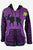 R 332 Agan Traders Rib Cotton Reindeer Bohemian Warm Fleece Hoodie Jacket - Agan Traders, Purple Black