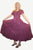 Rayon Embroidered Flare Gothic Corset Dazzling Dress Gown - Agan Traders, Burgundy 