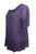 186028 B Vintage Square Neck Sheer Crape Lace Blouse Top - Agan Traders, Purple