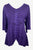 Bohemian Ari Embroidered Button Down Tunic Blouse ~ 604 B  - Agan Traders, Purple