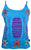R 131 Agan Traders Rib Cotton Patch Razor Cut Embroidered Yoga Tank Top - Agan Traders, Turquoise