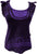 136 RB Knit Cotton Stonewashed Wide Strap Embroidered Stylish Tie dye Tank Top - Agan Traders, Purple