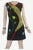 Soft Bohemian Gypsy Knit Cotton Patched Printed  Knee Length Dress - Agan Traders, Olive Black