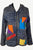 Rib Cotton Asymmetrical Patches Bohemian Fleece Jacket Hoodie - Agan Traders, Gray Denim