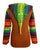 327 RJ Hand Crafted Bohemian Rib Tie-dye Brush Painted Patch Cotton Hoodie Jacket - Agan Traders, Rust