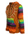 327 RJ Hand Crafted Bohemian Rib Tie-dye Brush Painted Patch Cotton Hoodie Jacket - Agan Traders, Rust