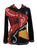 R 346 Agan Traders Nepal Rib Embroidered Cotton Bohemian Hoodie Jacket - Agan Traders, Black Red