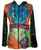 Tie Dye Patchwork Embroidered Floral Hoodie Sweatshirt - Agan Traders, Red Multi