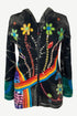RJ 353 Women's Rib Cotton Rainbow Bohemian Hoodie Sweatshirts Jackets