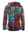 361 RJ Bohemian Fleece Knit Rib Cotton Razor Cut Funky Hoodie Sweatshirt Jacket - Agan Traders, Multicolored
