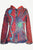 Patch Funky Fleece Lined Bohemian Razor Cut Embroidered Jacket - Agan Traders, Red Multi