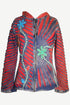 R 313 Patch Funky Bohemian Fleece Razor Cut Distressed Embroidered Jacket