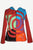 RJ 314 Agan Traders Rib Cotton Circular Patch Bohemian Knit Hoodie Jacket - Agan Traders