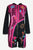 RJ 324 Agan Traders Patch Embroidered Funky Boho Long Jacket - Agan Traders, Pink